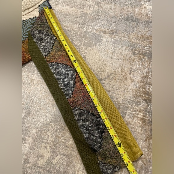 Anthropologie Charlie & Robin Harlequin Patchwork Knit Sweater Chunky Boho RARE - Picture 15 of 16